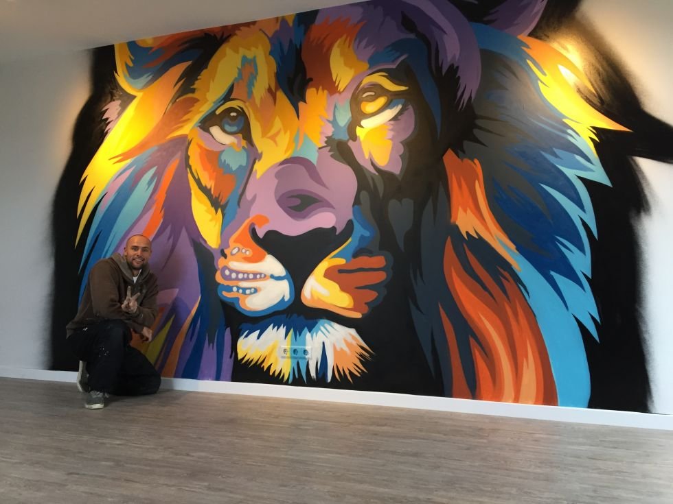 graffiti leeuw laten maken