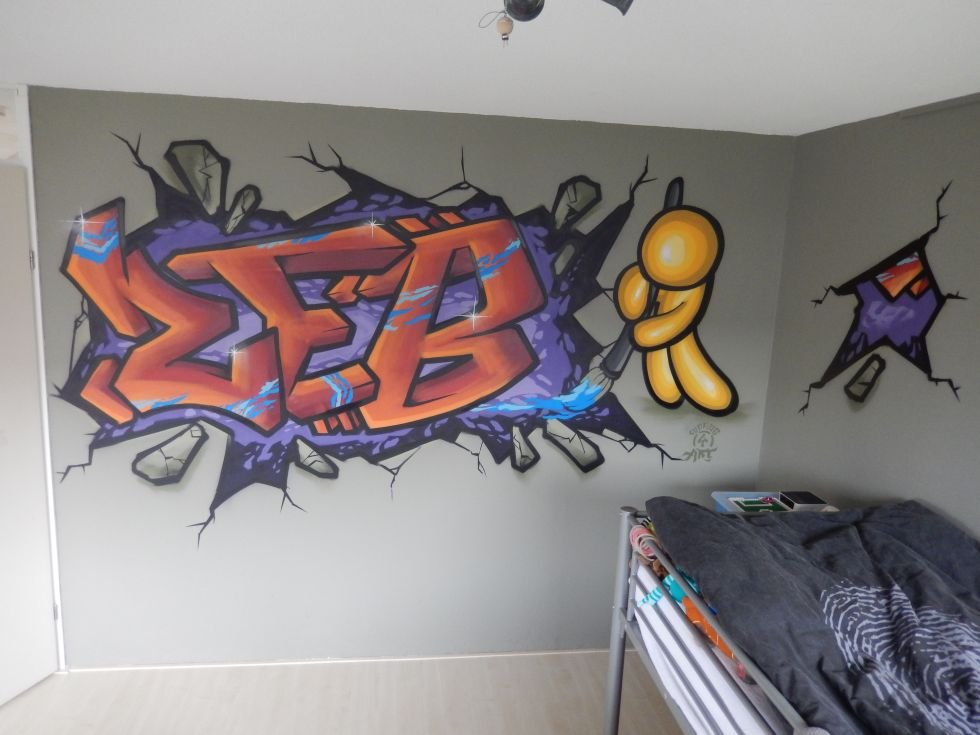 Graffiti kinderkamer