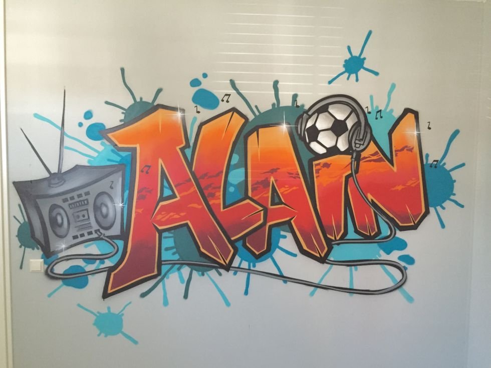 Graffiti kinderkamer