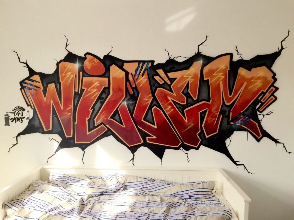 Graffiti kinderkamer