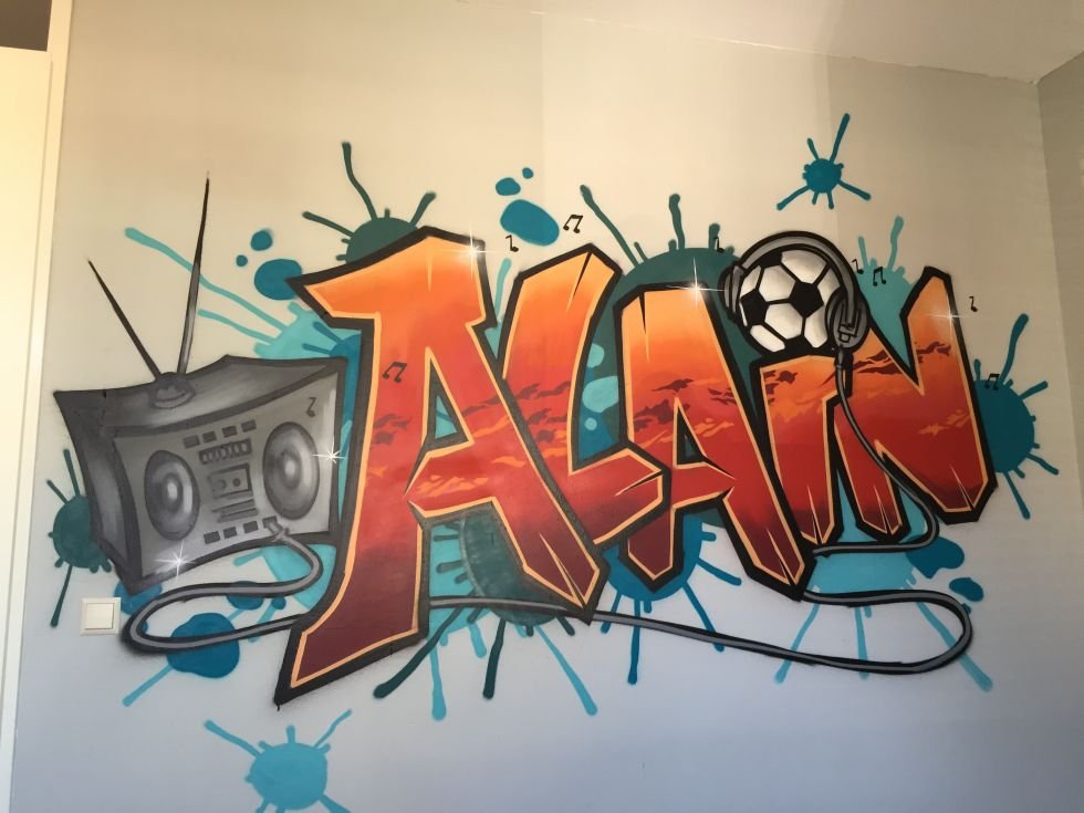 Graffiti kinderkamer