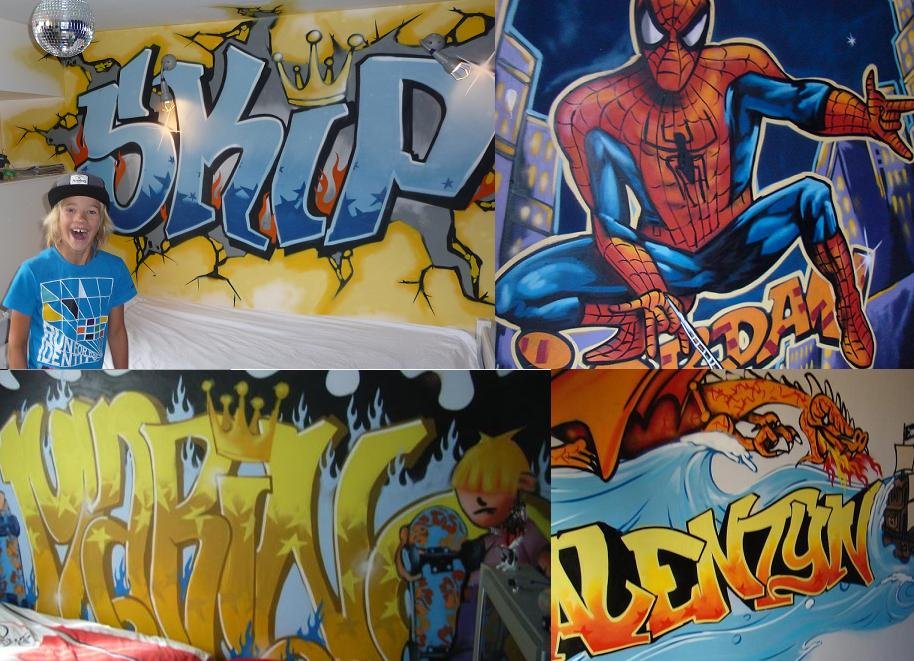 Graffiti kinderkamer mix 2