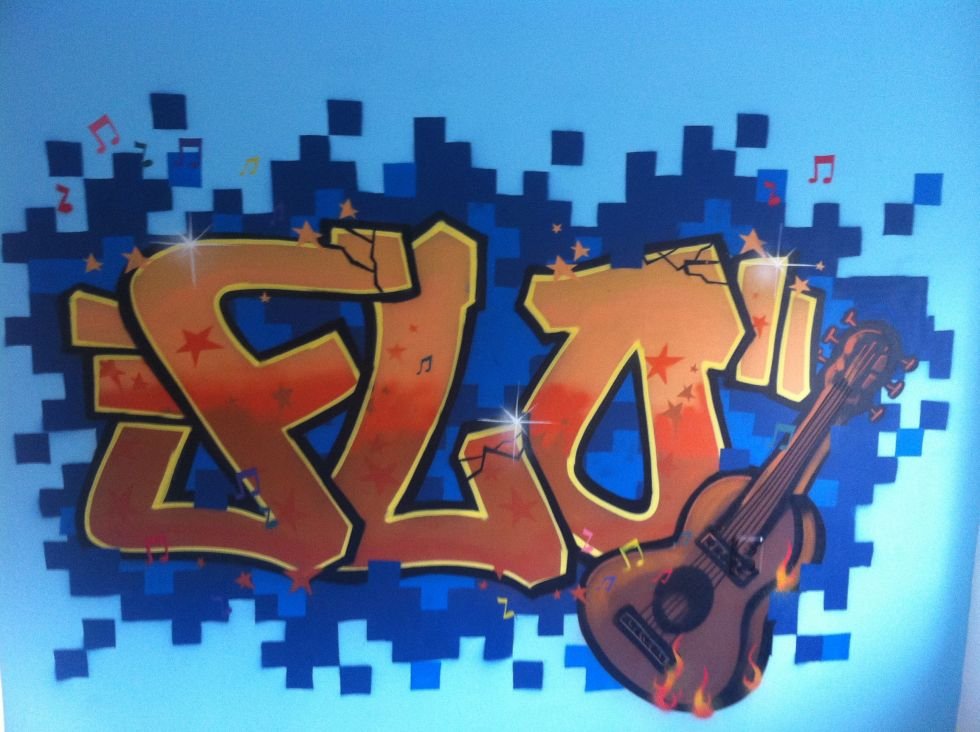 graffiti slaapkamer flo