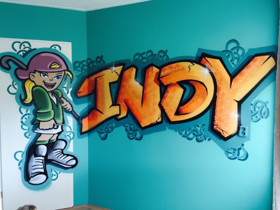 graffiti slaapkamer