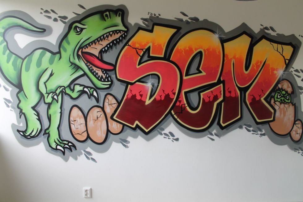 graffiti slaapkamer sem