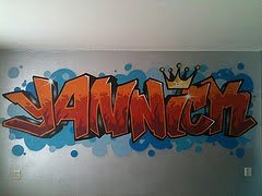 graffiti slaapkamer yannick1