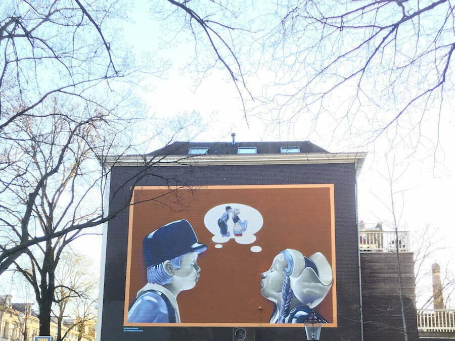 Muurschildering Amsterdam
