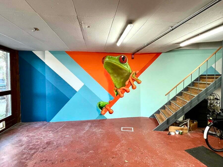 kantoor muurschildering