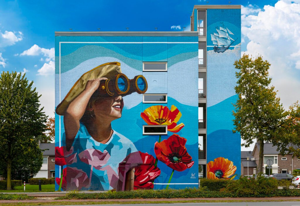 Graffiti kunst in de openbare ruimte
